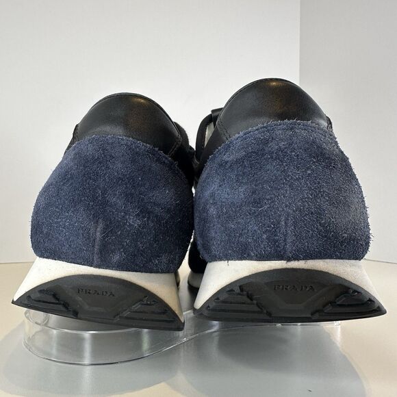 Prada 2EG276 Navy Suede Sneakers Men’s UK 11 / US 12 Pre-Owned No Insoles Italy main image 8